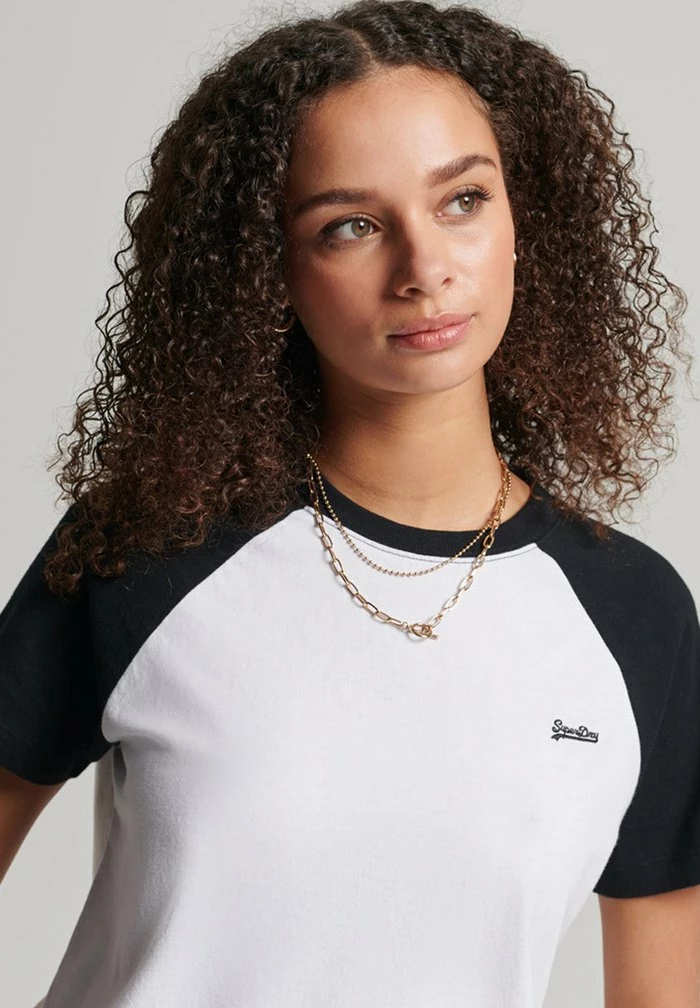 Superdry VINTAGE - Print T-shirt - Black White 2 Superdry VINTAGE - Print T-shirt - Black White - Image 2
