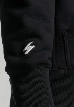 Superdry CODE MICRO LOGO - Hoodie - Black -Superdry Shop 751c93dc83fc4ac88df204e09e3d1b59