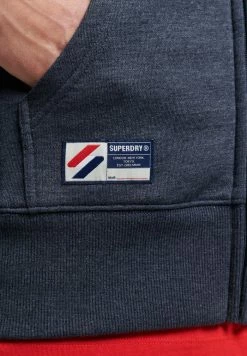 Superdry Zip-up Sweatshirt - Deep Navy Marl -Superdry Shop 759a4bdadb0e42798bbe865835349f50