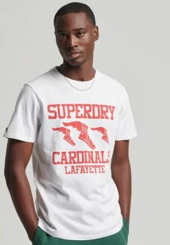 Superdry VINTAGE CLASSIC - Print T-shirt - Off White