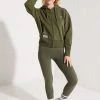 Superdry Zip-up Sweatshirt - Dark Moss