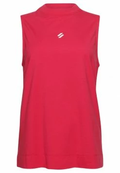 Superdry TRAIN LONGLINE MOCK NECK TANK - Top - Highland Berry -Superdry Shop 75dacae0dc25465fb50bd32787a77cac