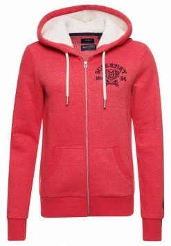 Superdry PRIDE IN - Zip-up Sweatshirt - Papaya Red Marl -Superdry Shop 7646fdfdeefd48a9a3da09f526597ab3
