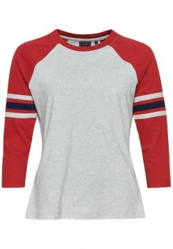 Superdry VINTAGE HALF SLEEVE BASEBALL - Long Sleeved Top - Hike Red Mrl Glacier Grey Mrl -Superdry Shop 765dd23ac5284a8788b1e5b7de5d5ee6