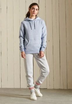 Superdry VINTAGE LOGO EMBROIDERED - Hoodie - La Blue Marl -Superdry Shop 76b8d211cd144cdbbc7e0431d53b4e3b