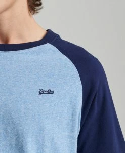 Superdry VINTAGE BASEBALL - Print T-shirt - Halifax Blue Grit Rich Navy -Superdry Shop 76eaa62930a24465be8dbb534559c5c1