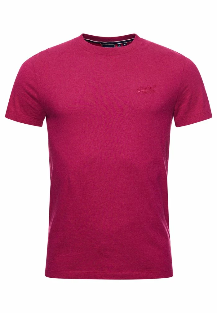 Superdry VINTAGE - Basic T-shirt - Magenta Marl 4 Superdry VINTAGE - Basic T-shirt - Magenta Marl - Image 4