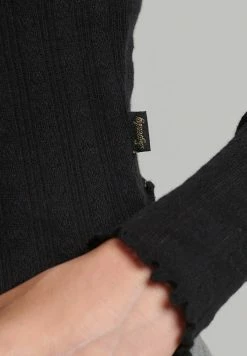 Superdry VINTAGE POINTELLE - Jumper - Black 7 Superdry VINTAGE POINTELLE - Jumper - Black -Superdry Shop 772a5e303a6e4f8abb2c9538b774ea57