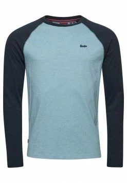 Superdry VINTAGE BASEBALL - Long Sleeved Top - Stone Blue Marl Eclipse Navy -Superdry Shop 772c7c9b6b974dc6b990e9f86889f30f