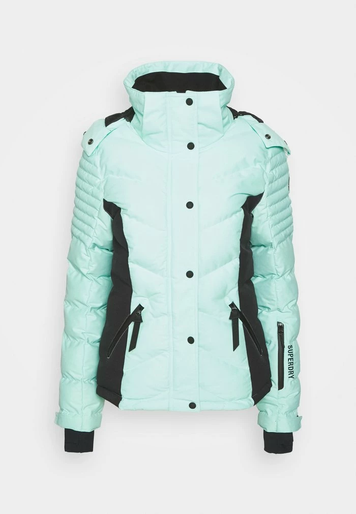 Superdry SNOW LUXE PUFFER - Ski Jacket - Light Blue 7 Superdry SNOW LUXE PUFFER - Ski Jacket - Light Blue - Image 7