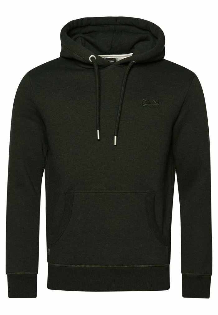 Superdry LOGO EMBROIDERED - Hoodie - Dark Olive Marl 5 Superdry LOGO EMBROIDERED - Hoodie - Dark Olive Marl - Image 5