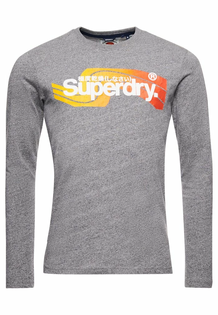 Superdry Long Sleeved Top - Grey Slub 3 Superdry Long Sleeved Top - Grey Slub - Image 3