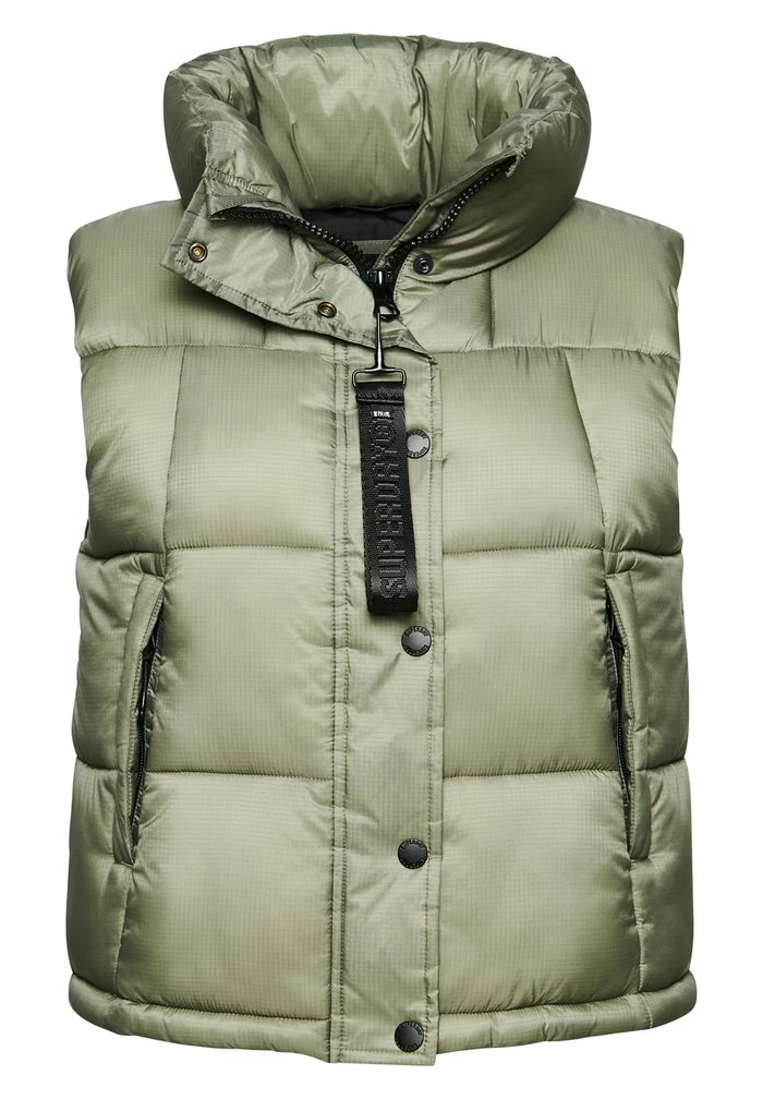Superdry MOUNTAIN - Waistcoat - Light Khaki 6 Superdry MOUNTAIN - Waistcoat - Light Khaki - Image 6