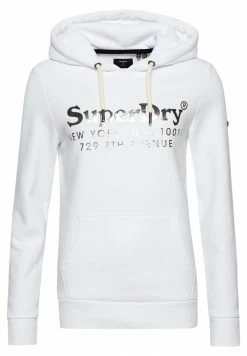 Superdry VENUE INTEREST - Hoodie - Optic -Superdry Shop 780324c2f43546f1bf9c42e479046485