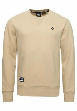 Superdry ESSENTIAL CREW - Sweatshirt - Explorer Sand -Superdry Shop 7846b54760bb453bafdc6082b806a7f8