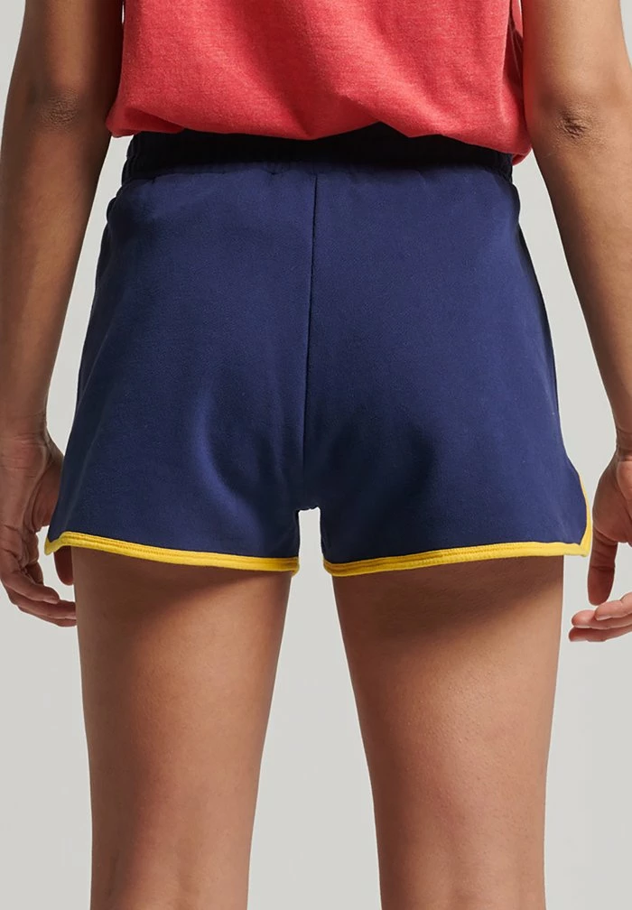 Superdry VINTAGE LOGO COLLEGE - Shorts - Rich Navy 2 Superdry VINTAGE LOGO COLLEGE - Shorts - Rich Navy - Image 2