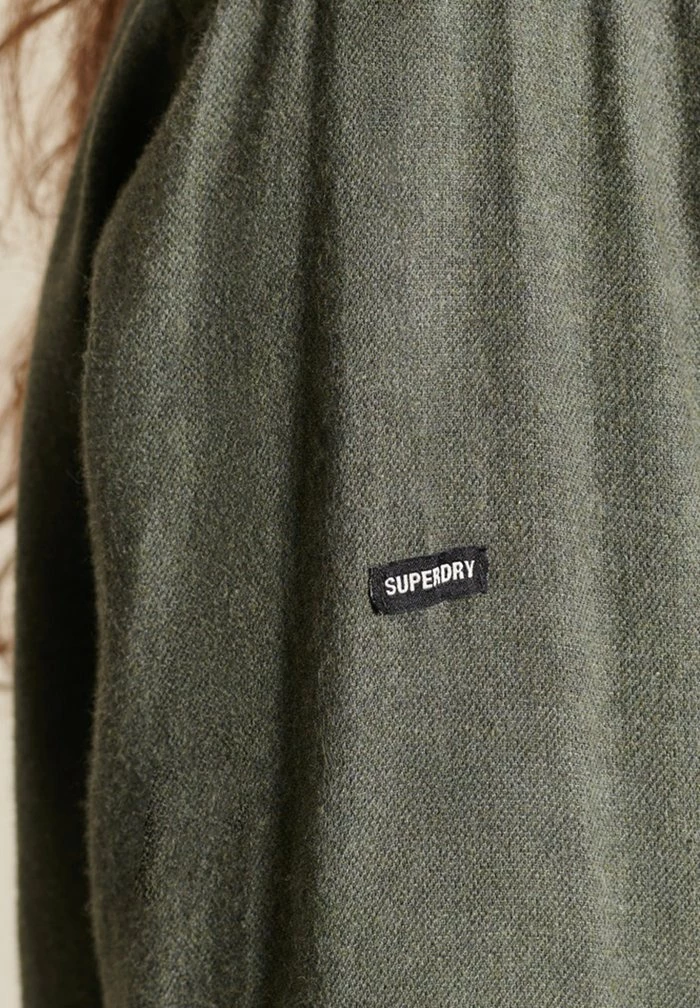 Superdry Button-down Blouse - Thyme Marl Twill 2 Superdry Button-down Blouse - Thyme Marl Twill - Image 2