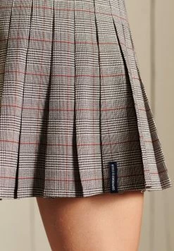 Superdry A-line Skirt - Soft Pink Check -Superdry Shop 78c04e48b0be42538cfe77e6c440b338
