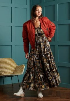 Superdry Maxi Dress - Wave/crane Print