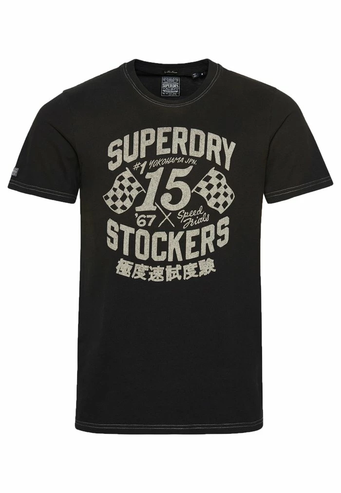 Superdry VINTAGE REWORK CLASSIC - Print T-shirt - Vintage Black 3 Superdry VINTAGE REWORK CLASSIC - Print T-shirt - Vintage Black - Image 3