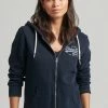 Superdry Zip-up Sweatshirt - Eclipse Navy