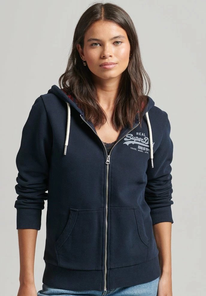 Superdry Zip-up Sweatshirt - Eclipse Navy 1 Superdry Zip-up Sweatshirt - Eclipse Navy