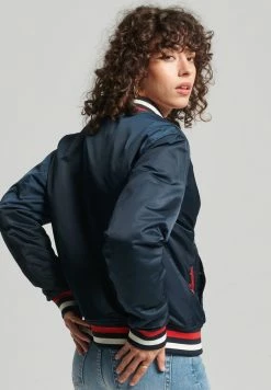 Superdry Bomber Jacket - Nordic Chrome Navy -Superdry Shop 798c4189b9d44d81874239f62c0ea610