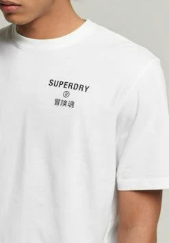 Superdry CODE CORE - Print T-shirt - White -Superdry Shop 799068c220da4c538ce91f5ddbba487b