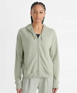 Superdry Zip-up Sweatshirt - Seagrass