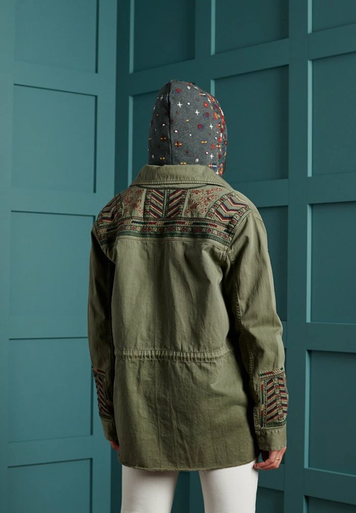 Superdry BOHO ROOKIE - Light Jacket - Sage Khaki 2 Superdry BOHO ROOKIE - Light Jacket - Sage Khaki - Image 2