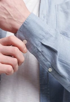 Superdry Shirt - Textured Blue -Superdry Shop 79e01d61c7ad414292ca9ac29dd14835