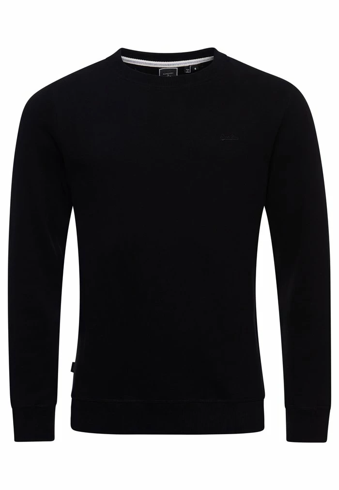 Superdry VINTAGE LOGO CREW - Sweatshirt - Black 5 Superdry VINTAGE LOGO CREW - Sweatshirt - Black - Image 5