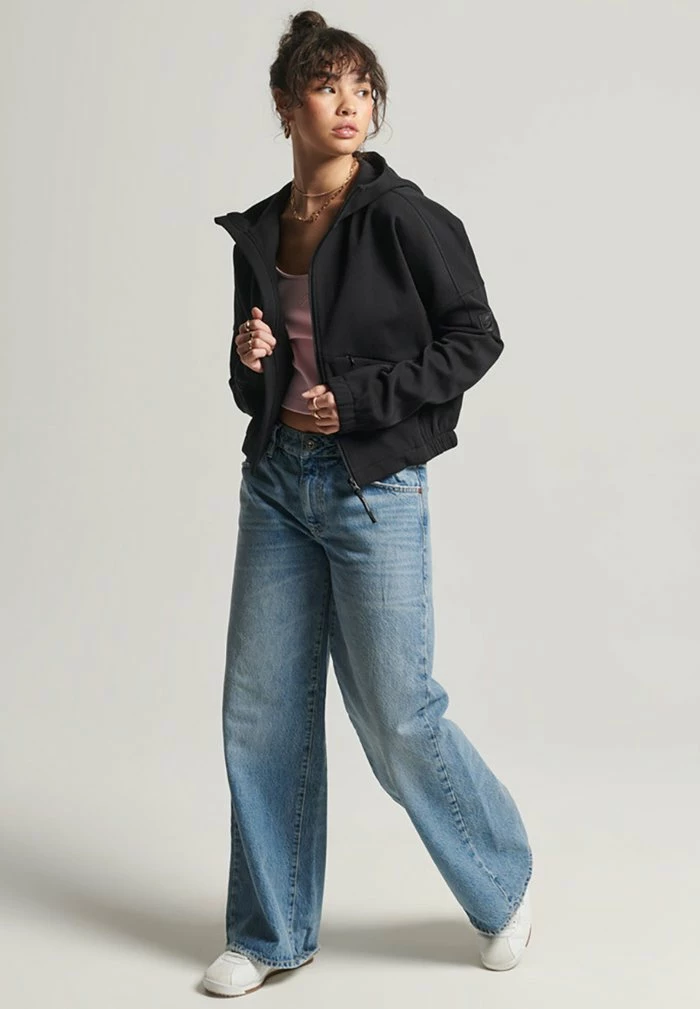 Superdry CODE TECH HUPPARI - Zip-up Sweatshirt - Black 2 Superdry CODE TECH HUPPARI - Zip-up Sweatshirt - Black - Image 2