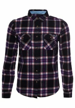 Superdry CLASSIC - Button-down Blouse - Hatton Check Navy -Superdry Shop 7a0dd23c7db94a9f9125021a00f17476