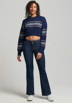 Superdry CROPPED CLASSIC CREW - Jumper - Navy Stripe 5 Superdry CROPPED CLASSIC CREW - Jumper - Navy Stripe -Superdry Shop 7a575df960864c069ad5770881d12d17