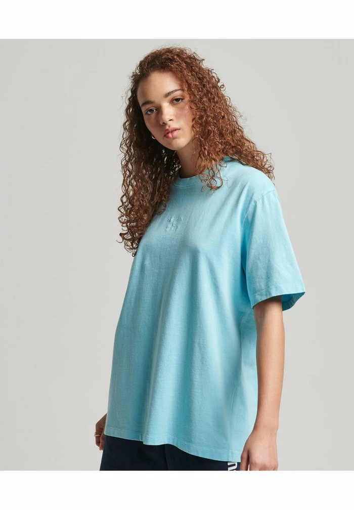 Superdry UNISEX - Basic T-shirt - Aquamarine 1 Superdry UNISEX - Basic T-shirt - Aquamarine