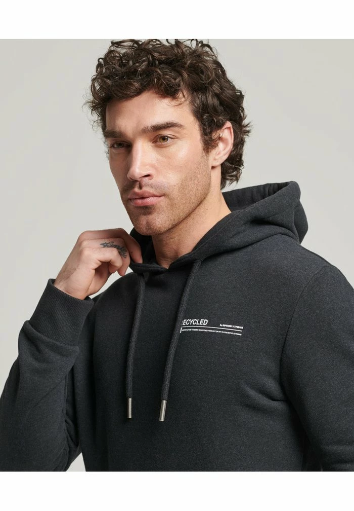 Superdry STUDIOS STANDARD - Hoodie - Phantom Marl 3 Superdry STUDIOS STANDARD - Hoodie - Phantom Marl - Image 3