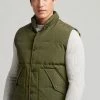 Superdry VINTAGE MOUNTAIN - Waistcoat - Surplus Goods Olive
