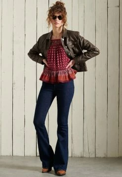 Superdry Long Sleeved Top - Rust