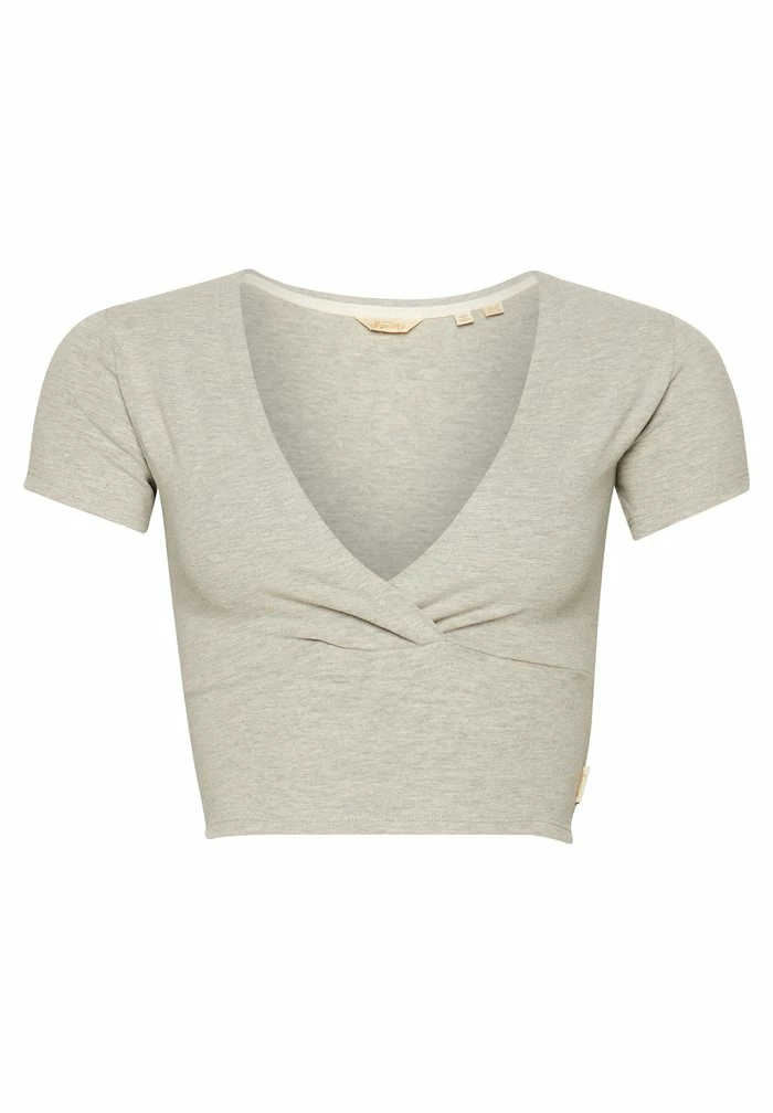 Superdry VINTAGE TINY - Print T-shirt - Grey Marl 5 Superdry VINTAGE TINY - Print T-shirt - Grey Marl - Image 5