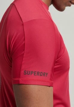 Superdry SPORT RUN SHORT - Print T-shirt - Carmine Red -Superdry Shop 7c23c8f1b2e64682b83e2b95080e226a