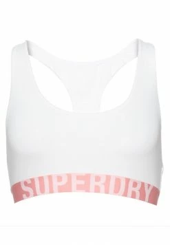 Superdry Bustier - White Fluro Coral
