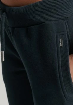 Superdry VINTAGE LOGO EMBROIDERED - Tracksuit Bottoms - Eclipse Navy -Superdry Shop 7c5ace87db4949b7a187e0fb23efdad3