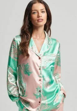 Superdry LONG SLEEVE - Pyjama Top - Mixed Tiger