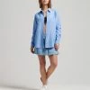 Superdry STUDIOS BOYFRIEND - Button-down Blouse - Blue Bonnet