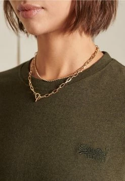 Superdry LOOSE FIT VINTAGE LOGO - Basic T-shirt - Winter Khaki Grit