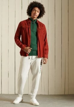 Superdry VINTAGE EMBROIDERED - Jumper - Heritage Pine Green