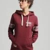 Superdry VINTAGE ATHLETIC - Hoodie - Tawny Port