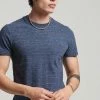 Superdry VINTAGE LOGO MICRO - Basic T-shirt - Creek Navy Heather