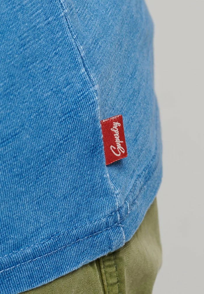 Superdry VINTAGE WALL SIGN - Print T-shirt - Acid Indigo Wash Slub 4 Superdry VINTAGE WALL SIGN - Print T-shirt - Acid Indigo Wash Slub - Image 4